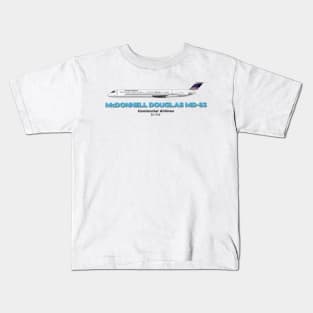 McDonnell Douglas MD-83 - Centennial Airlines Kids T-Shirt